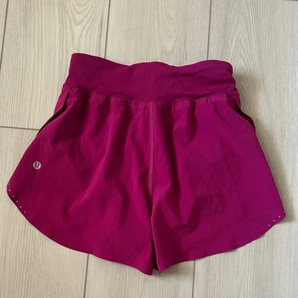 Lululemon Fast Free Shorts Magenta 0 3" inseam - Picture 3 of 3